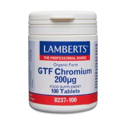 GTF CHROMIUM 200µg 100's