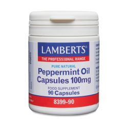 Lamberts PEPPERMINT OIL CAPSULES 100mg 90's            