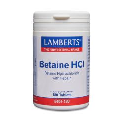 Lamberts BETAINE HCl 324mg/PEPSIN 5mg                  