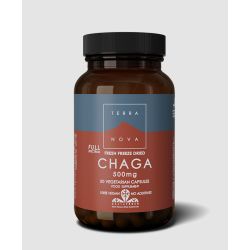 Terranova Chaga 500mg- Full Spectrum (fresh freeze dried-organic) 100's
