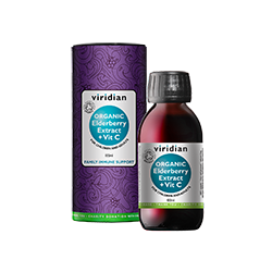 Viridian Organic Elderberry Extract + Vit C 100ml