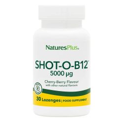 NATURE'S PLUS SHOT-O-B 12 5000 mcg LOZENGES 30's