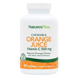 Nature's Plus Orange Juice C 500 mg Chebl Vit C 90's