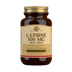 Solgar L-Lysine 500 mg Vegetable Capsules - Pack of 50