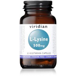 Viridian L-Lysine 500mg - 30 Veg Caps 