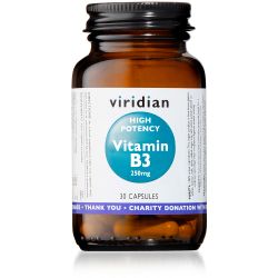 Viridian High Potency Vitamin B3 - 30 Veg Caps