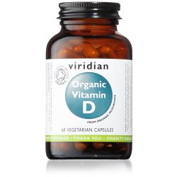 Viridian Organic Vitamin D2 (Vegan) 400iu - 60 Veg Caps