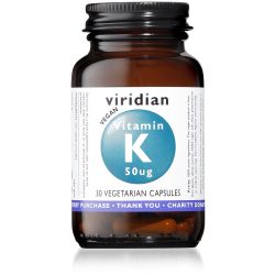 Viridian Vitamin K1 50ug - 30 Veg Caps 