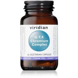 Viridian G.T.F. Chromium Complex - 30 Veg Caps