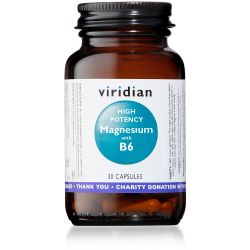 Viridian High Potency Magnesium with B6 - 30 Veg Caps