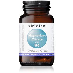 Viridian Magnesium Citrate with B6 - 30 Veg Caps