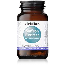 Viridian Saffron Extract 30mg with Marigold - 30 Veg Caps 