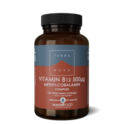 Terranova Vitamin B12 500Μg Complex Veg. Caps. 100's