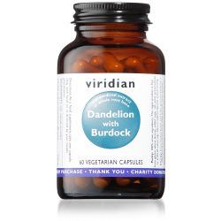 Viridian Dandelion with Burdock  Extract - 60 Veg Caps