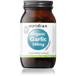Viridian Organic Garlic 500mg - 90 Veg Caps 