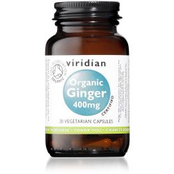 Viridian Organic Ginger Root 400mg - 30 Veg Caps 