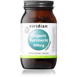 Viridian Organic Turmeric 400mg - 90 Veg Caps 