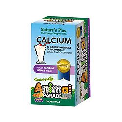 Nature's Plus Animal Parade Calcium-Vanilla Sundae 90's