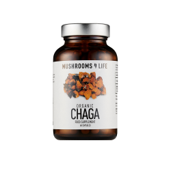 Mushrooms4Life Organic Chaga 60 Caps.