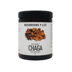 Mushrooms4Life Organic Chaga Powder - Amber Glass 60g