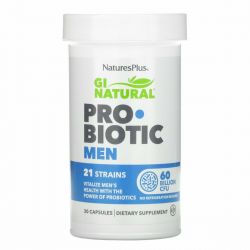 Nature's Plus, GI Natural Men Probiotic Mega, 30 Capsules