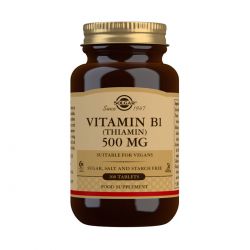 Solgar Vitamin B1 (Thiamin) 500 mg Tablets  - Pack of 100
