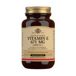 Solgar Natural Source Vitamin E 671 mg (1000 IU) Softgels - Pack of 50