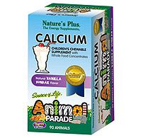 Nature's Plus Animal Parade Calcium-Vanilla Sundae 90's