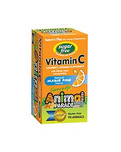 Nature's Plus Animal Parade Sugar Free Vitamin C – Orange Flavor 90's